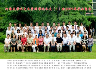 2009届河海大学水文院水文专业本科1班毕业留念
